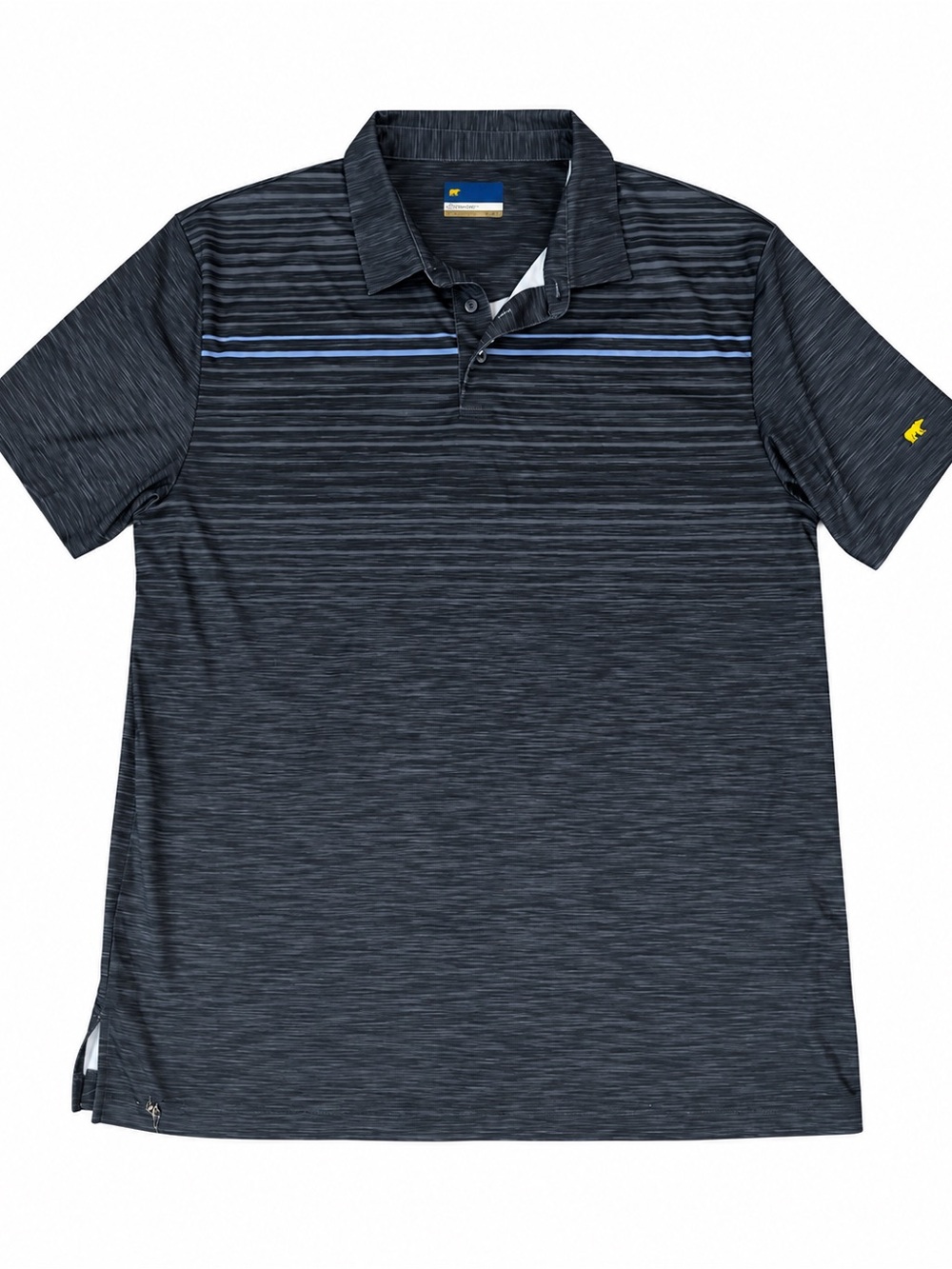 Jack Nicklaus Golden Bear Men’s XXL Performance Golf Polo Black Striped